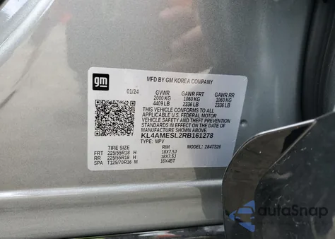 2024 Buick Encore Gx Sport Touring из США, поврежденный, VIN KL4AMESL2RB161278